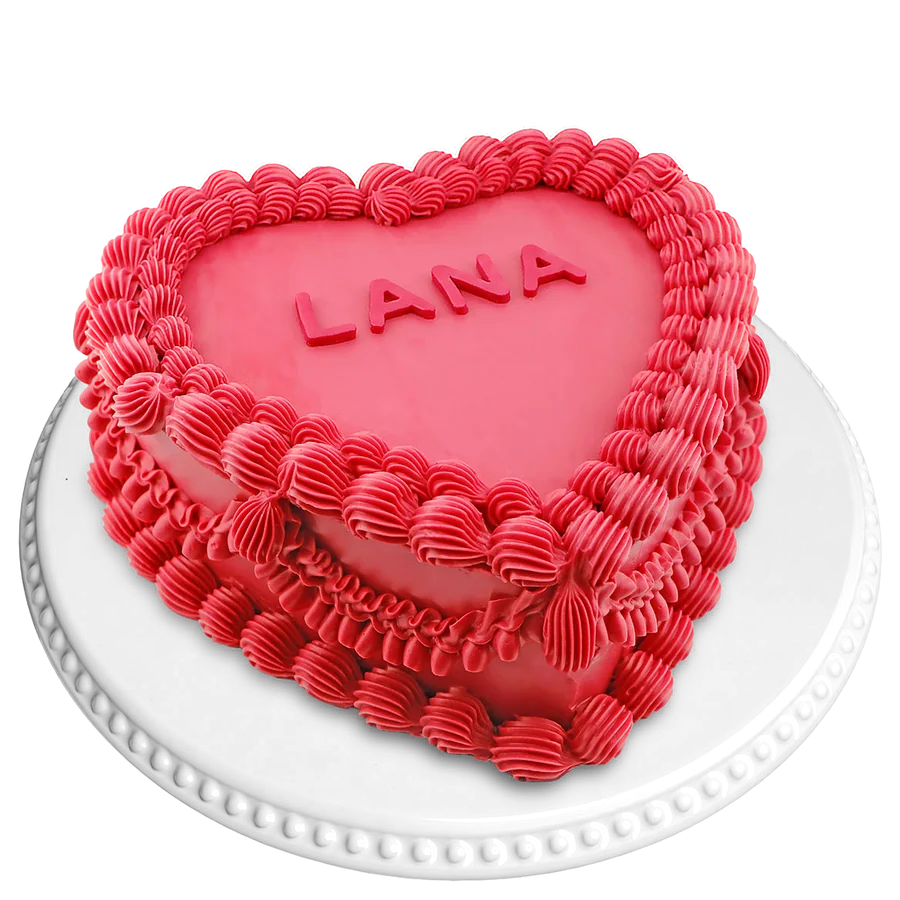 Heart, personalised – Celebration cake