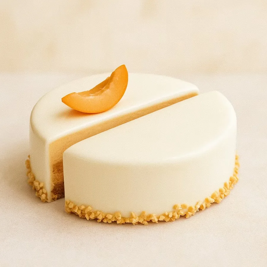 Cheesecake with apricot